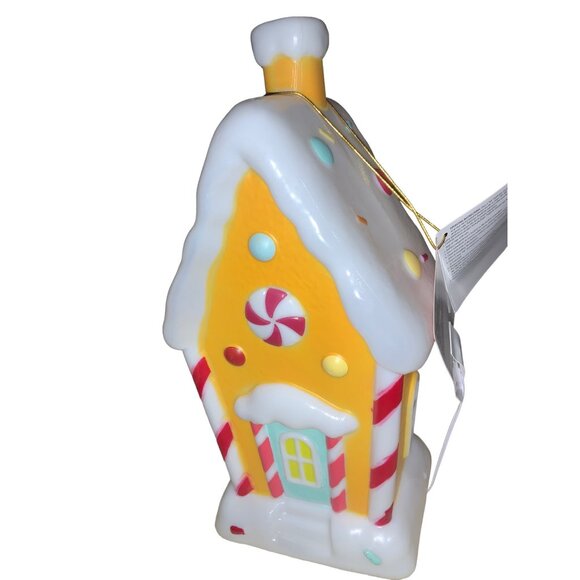 Holiday Time Lighted Gingerbread House  Table Top Blow Mold Christmas Decor - Picture 3 of 12